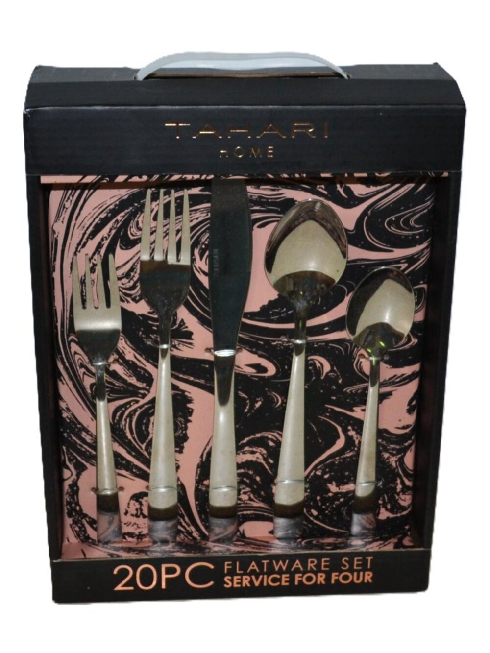 Tahari 20pc Flatware Set New In Box Dining Utensils
